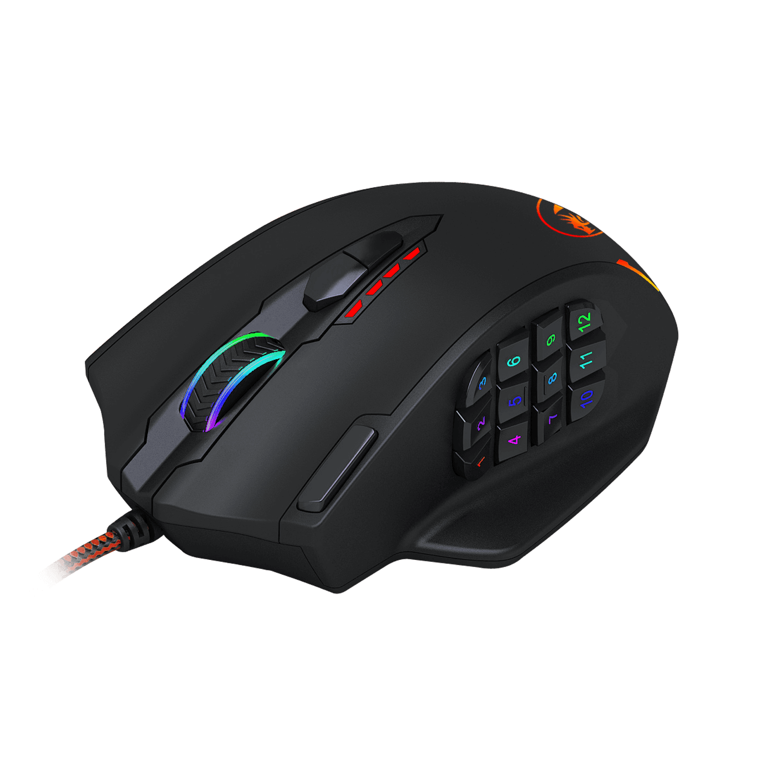REDRAGON IMPACT 12400DPI MMO Gaming Mouse - Black image 2