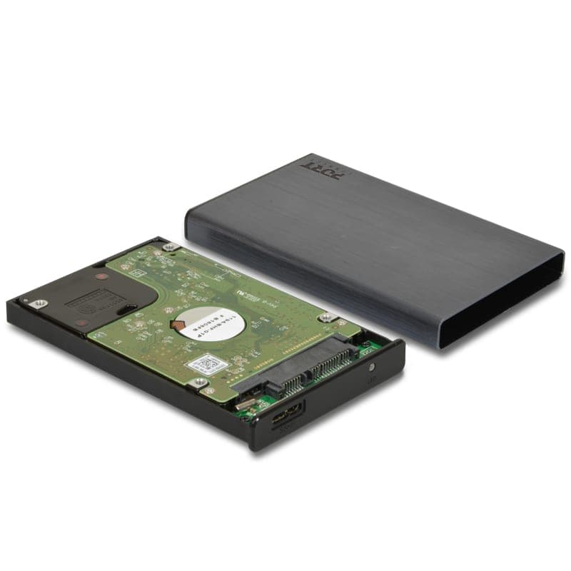 Port Connect 2.5" USB-C External HDD Enclosure Black image 3