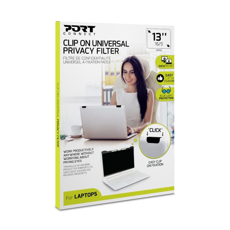 Port Connect 2D Clip On Universal Privacy Filter 13"