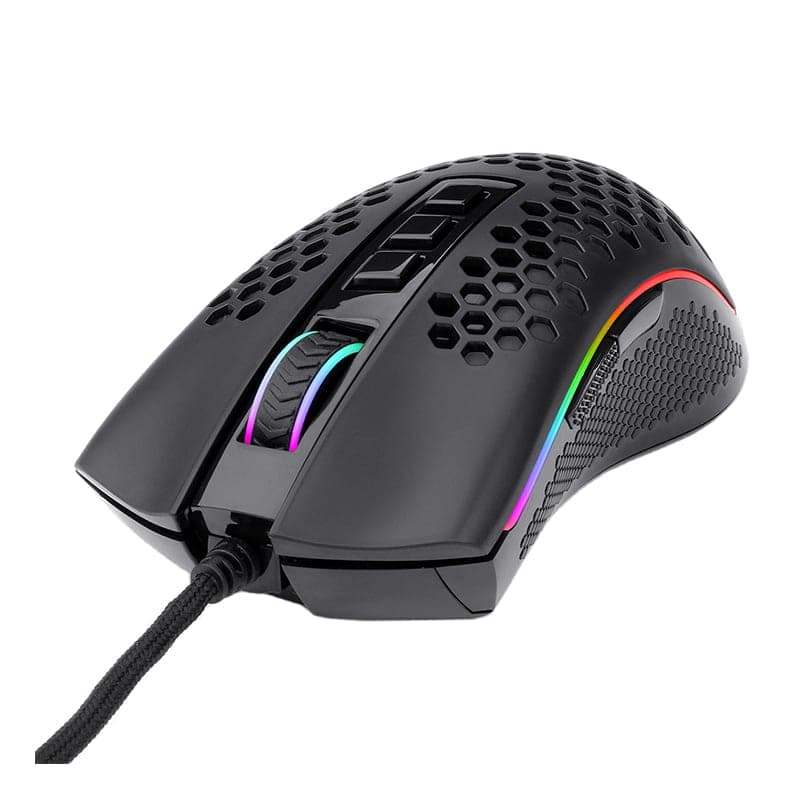 REDRAGON STORM 12400DPI 7 Buttons|Ergonomic Design|P3327 Optical Sensor|Lightweight Body|RGB Backlit gaming Mouse - Black image 2