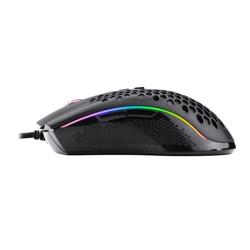 REDRAGON STORM 12400DPI 7 Buttons|Ergonomic Design|P3327 Optical Sensor|Lightweight Body|RGB Backlit gaming Mouse - Black image 4