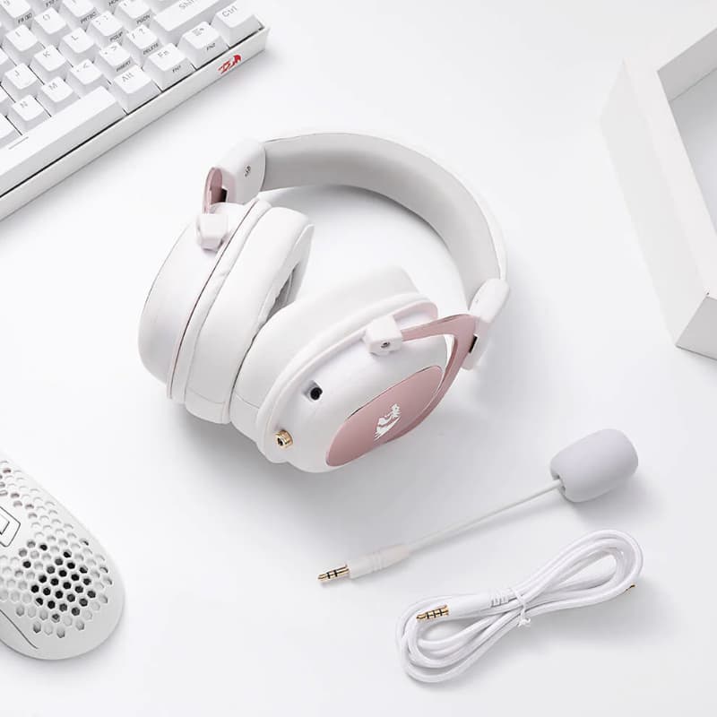 REDRAGON Over-Ear ZEUS 2 USB Gaming Headset - White image 8
