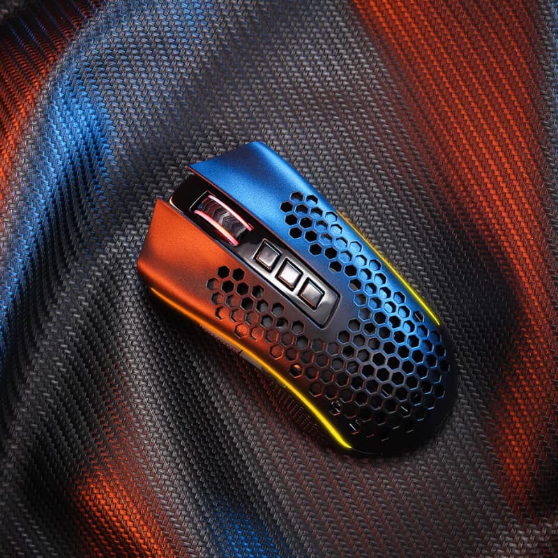 REDRAGON STORM 12400DPI 7 Buttons|Ergonomic Design|P3327 Optical Sensor|Lightweight Body|RGB Backlit gaming Mouse - Black image 5
