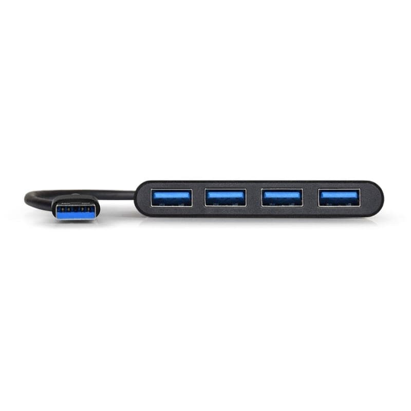 Port USB3.0 to 4 x USB3.0 5Gbps 4 Port Hub - Black image 3