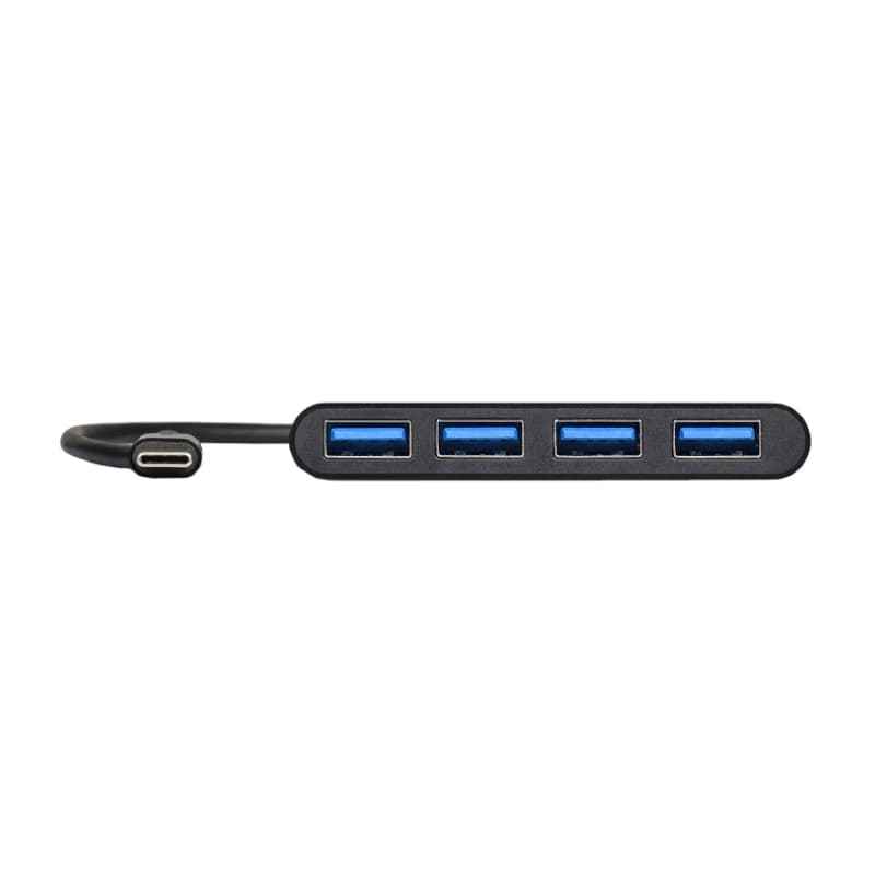 Port USB Type-C to 4 x USB3.0 5Gbps 30cm 4 Port Hub - Black image 4