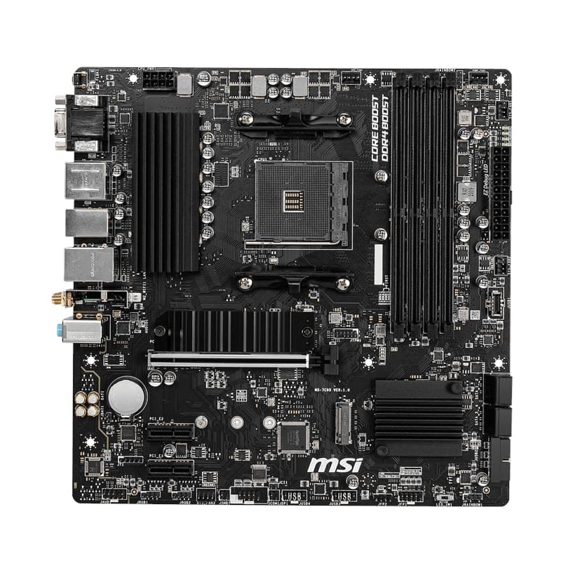 MSI B550M PRO-VDH WIFI AMD AM4 MATX Gaming Motherboard image 2