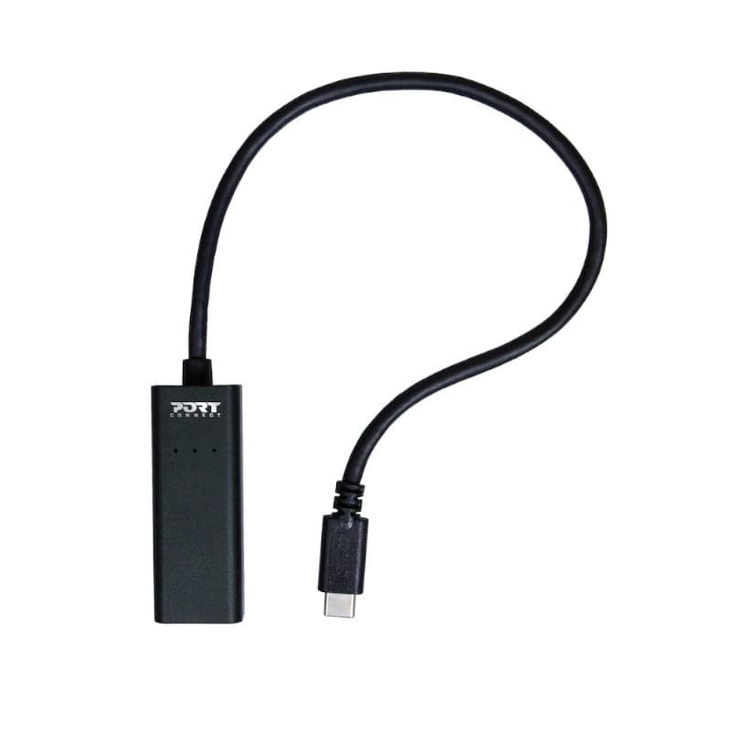 Port USB Type-C to RJ45 5Gbps 30cm Adapter - Black image 4