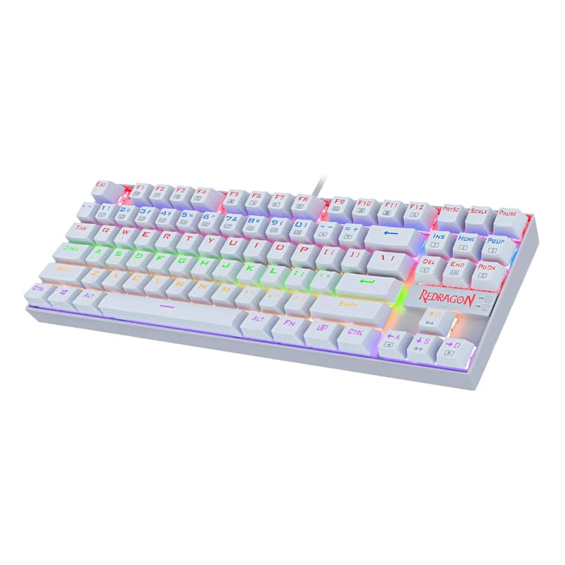 REDRAGON KUMARA Mechanical 87 Key|RGB Backlit Gaming Keyboard - White image 2