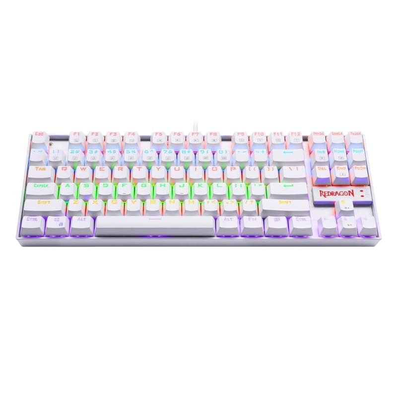 REDRAGON KUMARA Mechanical 87 Key|RGB Backlit Gaming Keyboard - White image 3