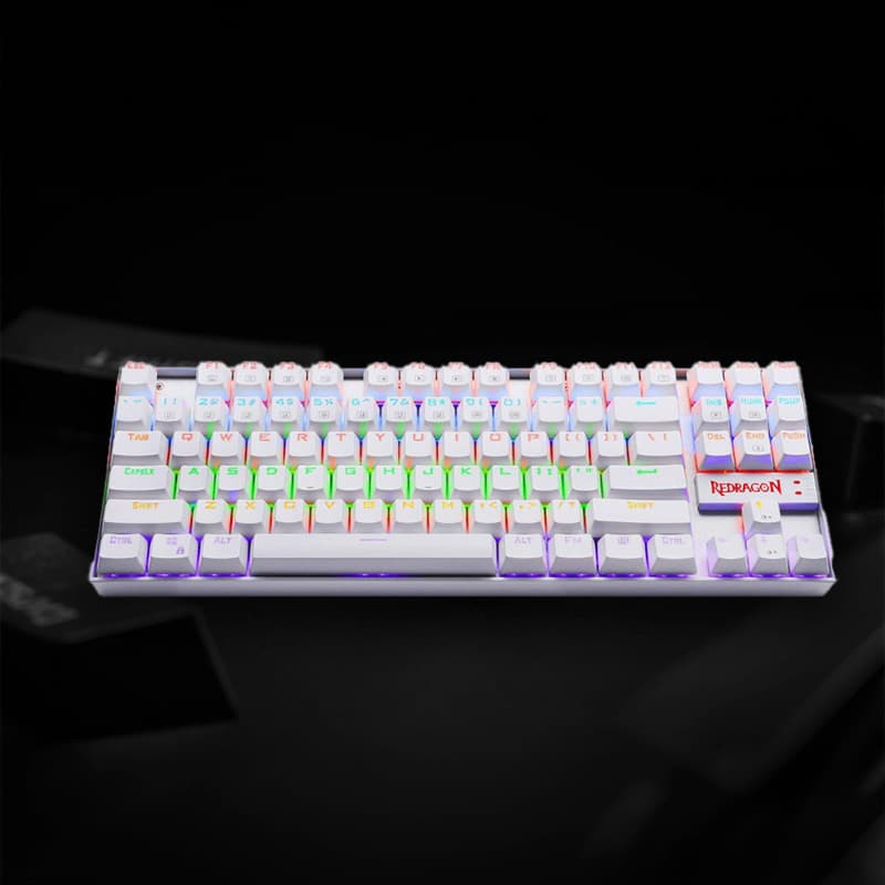 REDRAGON KUMARA Mechanical 87 Key|RGB Backlit Gaming Keyboard - White image 6