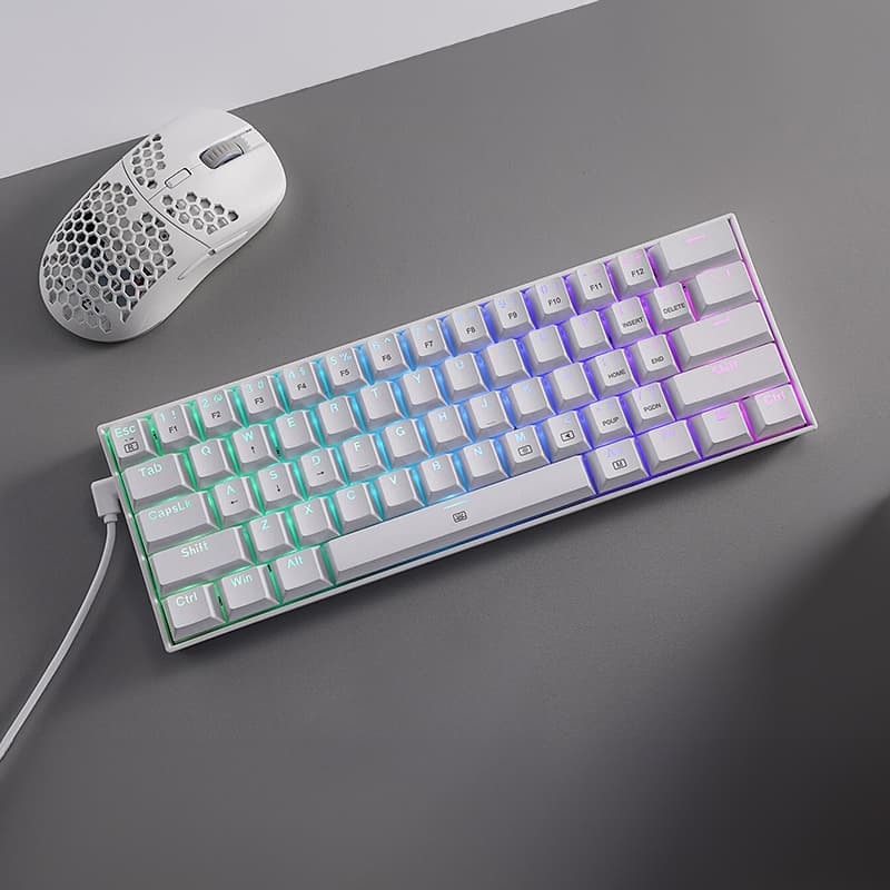 REDRAGON DRAGONBORN Wired Mechanical Keyboard RGB67Key Design - White image 6
