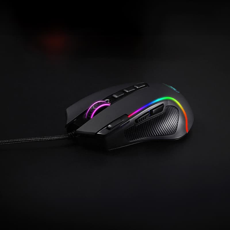 REDRAGON PREDATOR 4000DPI RGB Ergo Gaming Mouse - Black image 5