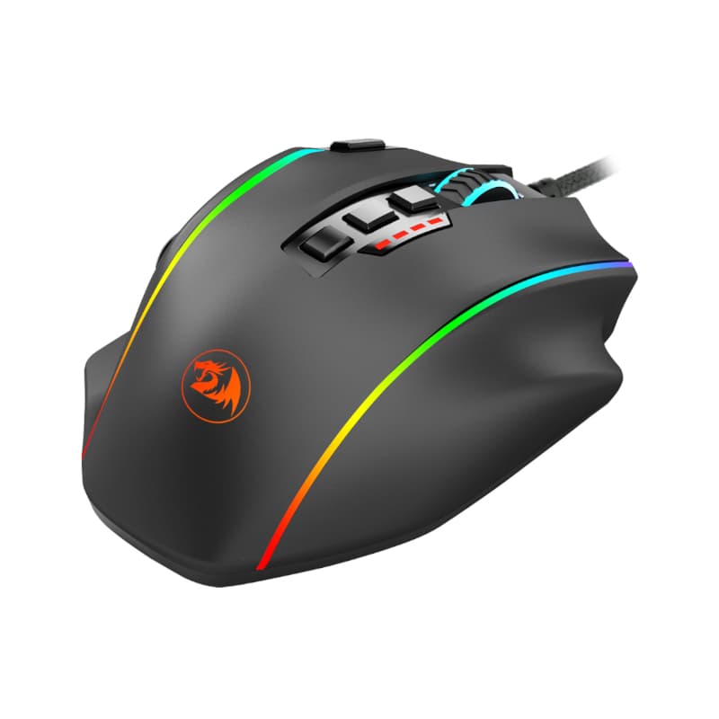 REDRAGON PERDICTION 4 12400DPI RGB MMO Ergo Gaming Mouse - Black image 3