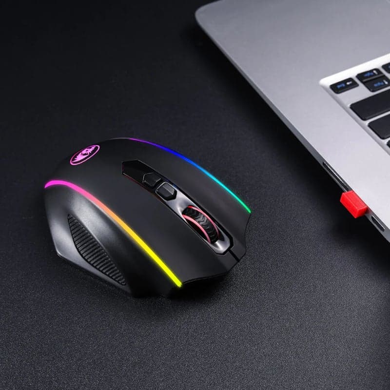 REDRAGON PERDICTION 4 12400DPI RGB MMO Ergo Gaming Mouse - Black image 6