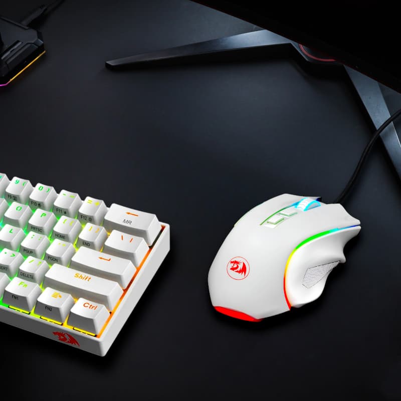 REDRAGON GRIFFIN 7200DPI Gaming Mouse - White image 4