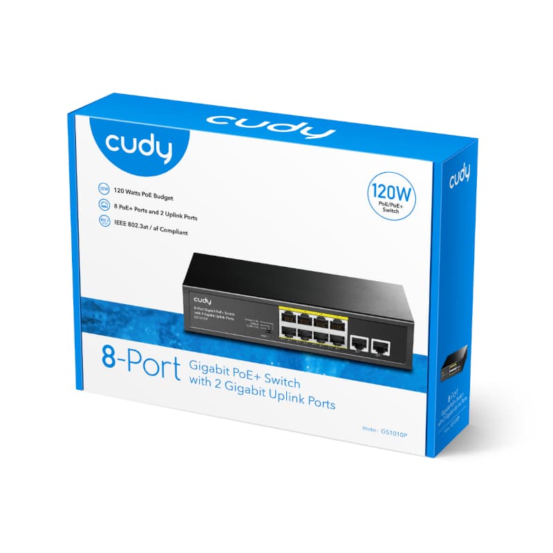 Cudy 8-Port Gigabit PoE+ Unmanaged Switch image 4