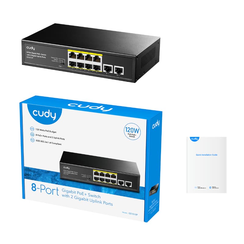 Cudy 8-Port Gigabit PoE+ Unmanaged Switch image 5