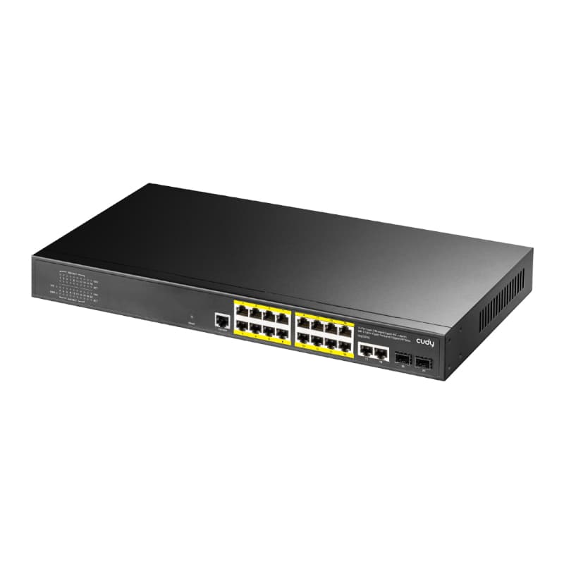 Cudy 16 Port Layer 2 Managed Gigabit PoE Switch image 2