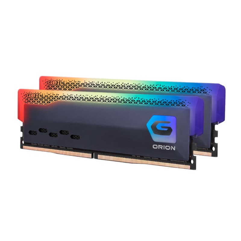 Geil Orion RGB 16GB KIT(2X8GB) 3600MHz DDR4 Desktop Gaming Memory - Grey image 3