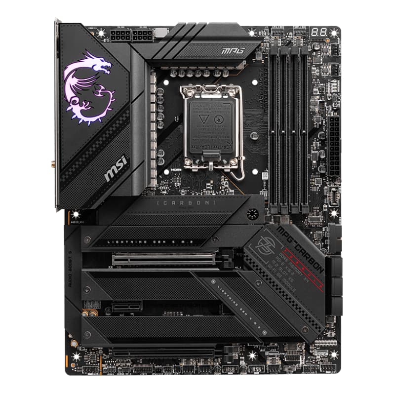 MSI MPG Z790 CARBON WIFI DDR5 LGA1700 ATX Gaming Motherboard image 2