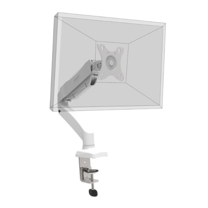 PORT Monitor Arm VESA Single Screen - White image 3