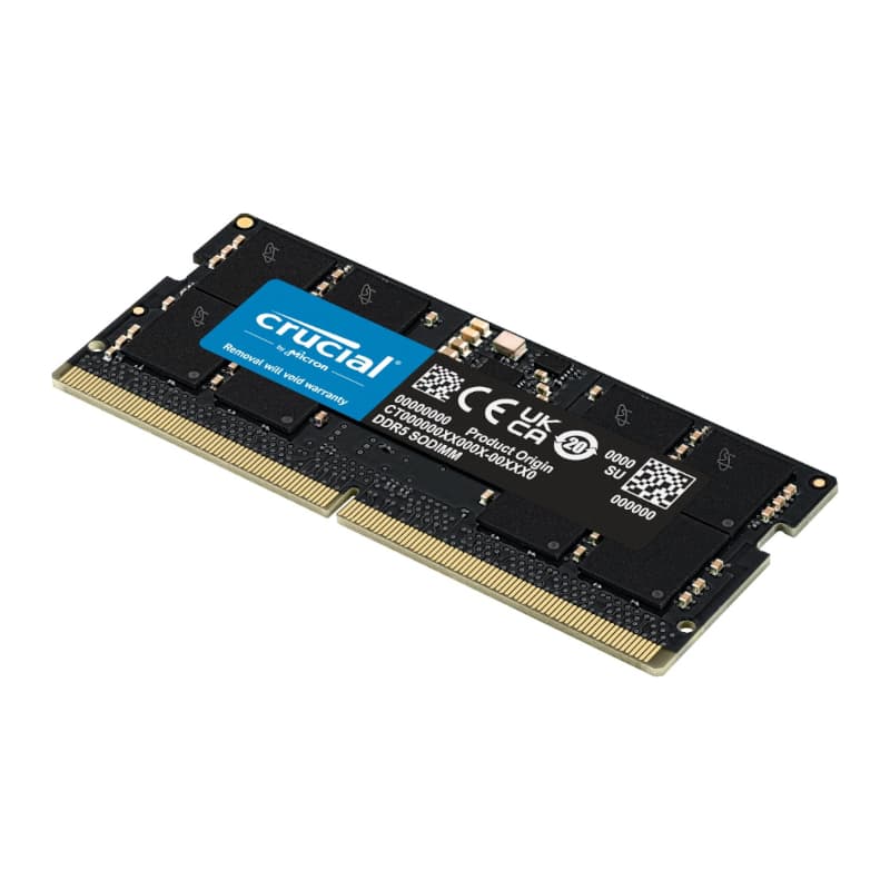 Crucial 16GB 5600MHz DDR5 SODIMM Notebook Memory image 2