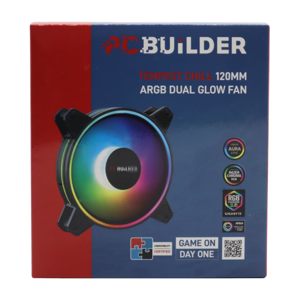 PCBuilder Tempest Chill 120MM ARGB Dual Glow Fan image 2