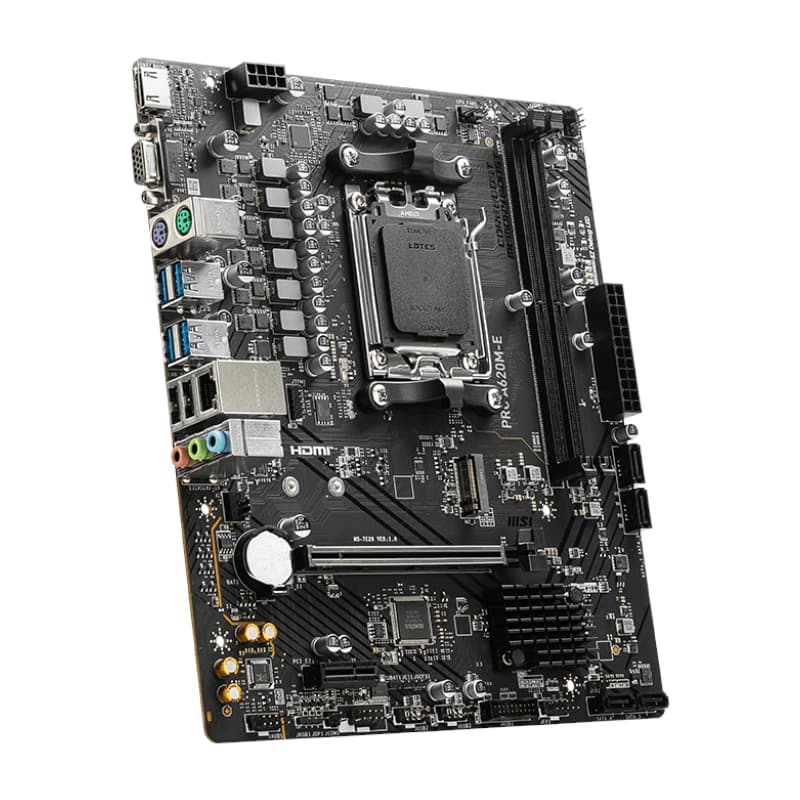 MSI A620M-E PRO AMD AM5 MATX Gaming Motherboard image 4