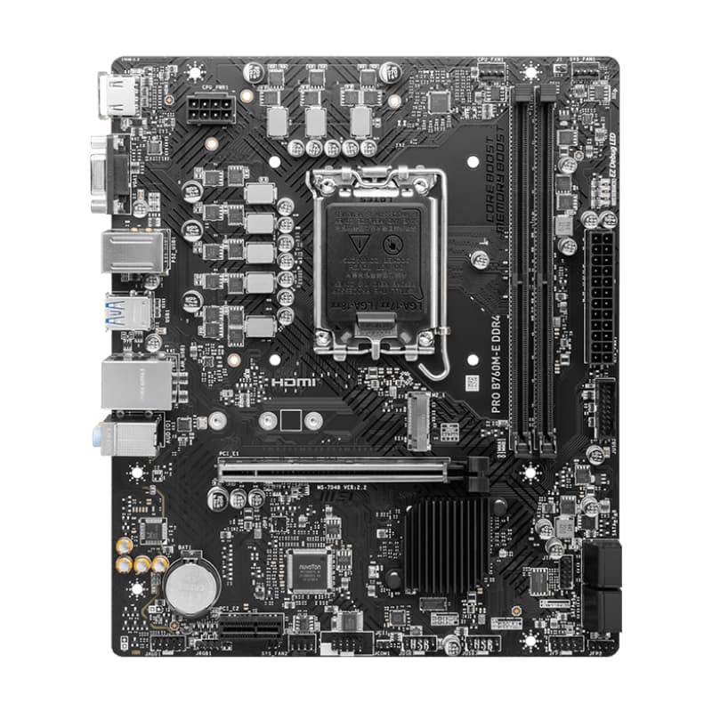 MSI PRO B760M-E DDR4 Intel LGA1700 mATX Motherboard image 2