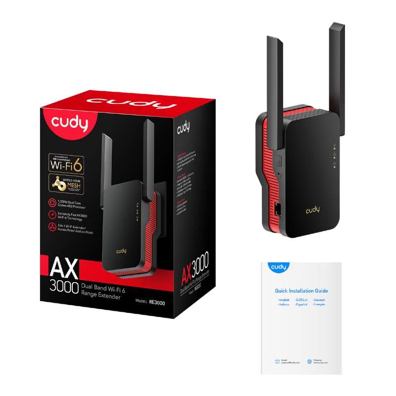 Cudy AX3000 WiFi Range Extender | Wall Plug image 5