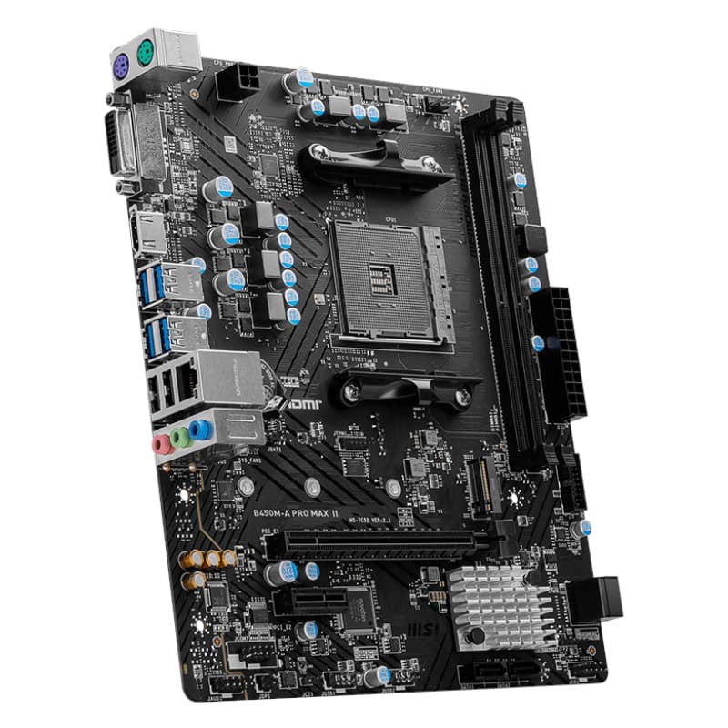 MSI B450M-APRO MAX II AMD AM4 MATX Gaming Motherboard image 4