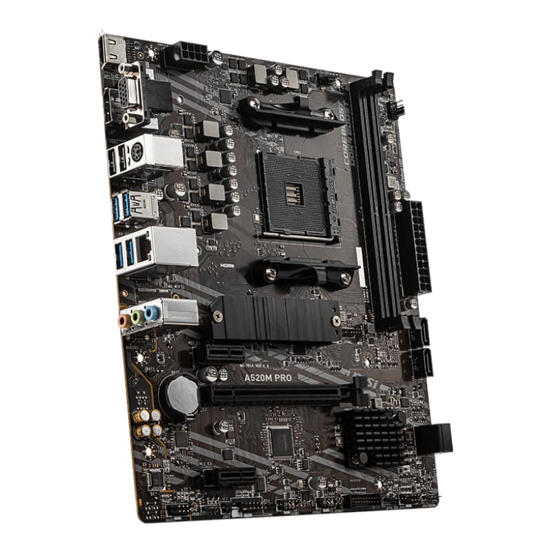 MSI A520M-PRO AMD AM4 MATX Gaming Motherboard image 4