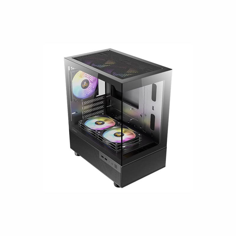 Antec CX200M Elite Micro-ATX | ITX RGB Mini-Tower Gaming Chassis - Black image 2