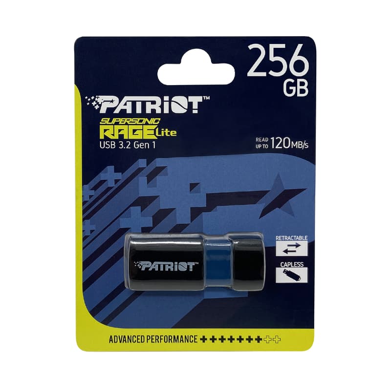 Patriot Rage Lite 256GB USB3.2 Flash Drive - Black image 7