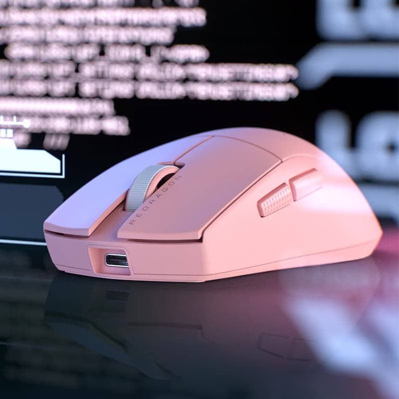 REDRAGON M916 PRO 1K 3-Mode Wireless Gaming Mouse - Pink image 4