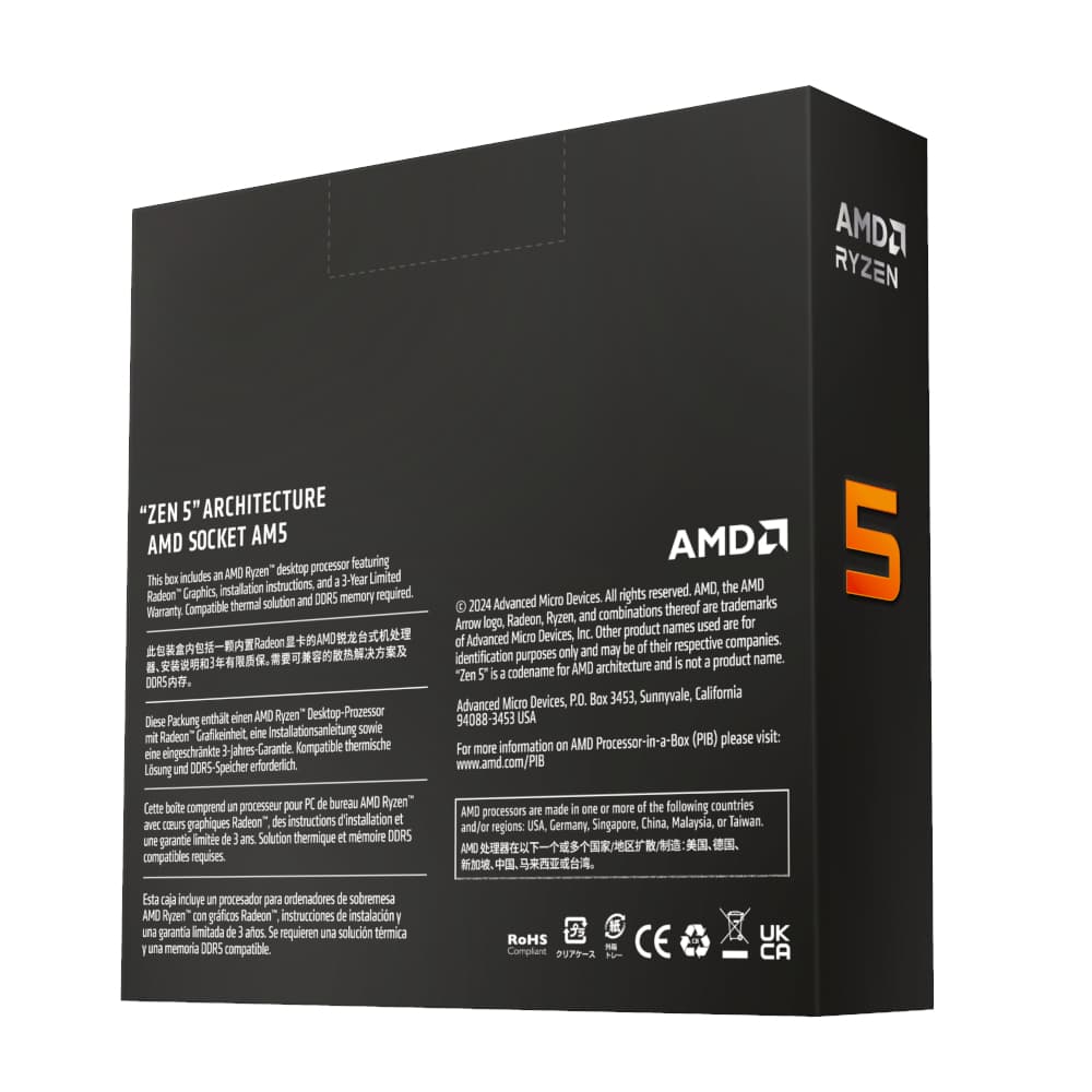 AMD RYZEN 5 9600X 6-Core 3.9GHz AM5 CPU image 4