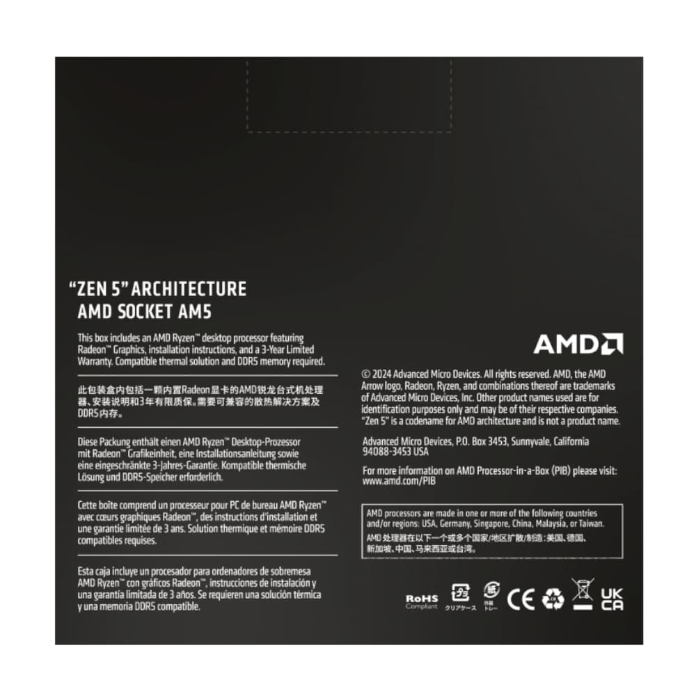 AMD RYZEN 5 9600X 6-Core 3.9GHz AM5 CPU image 5
