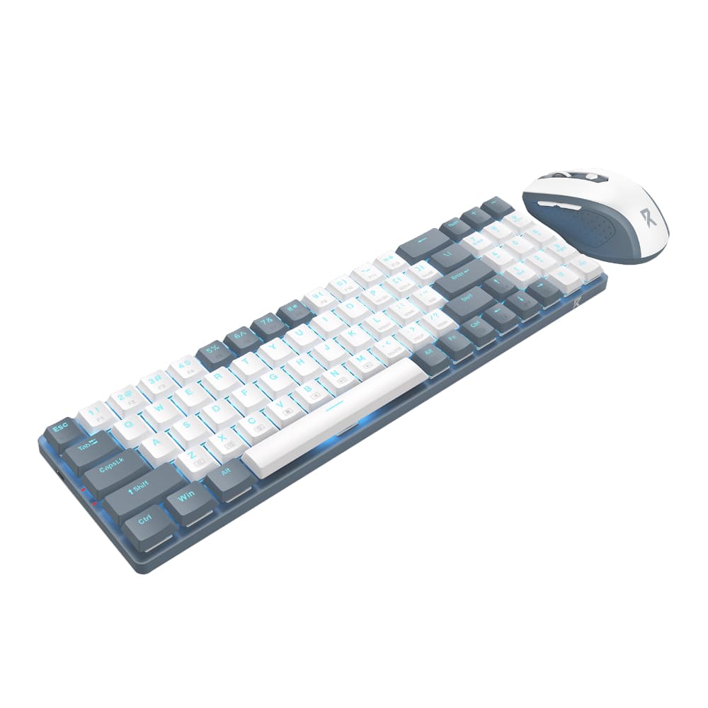 Redragon BS8772 Wireless Keyboard and Mouse Combo - Grey/White image 3