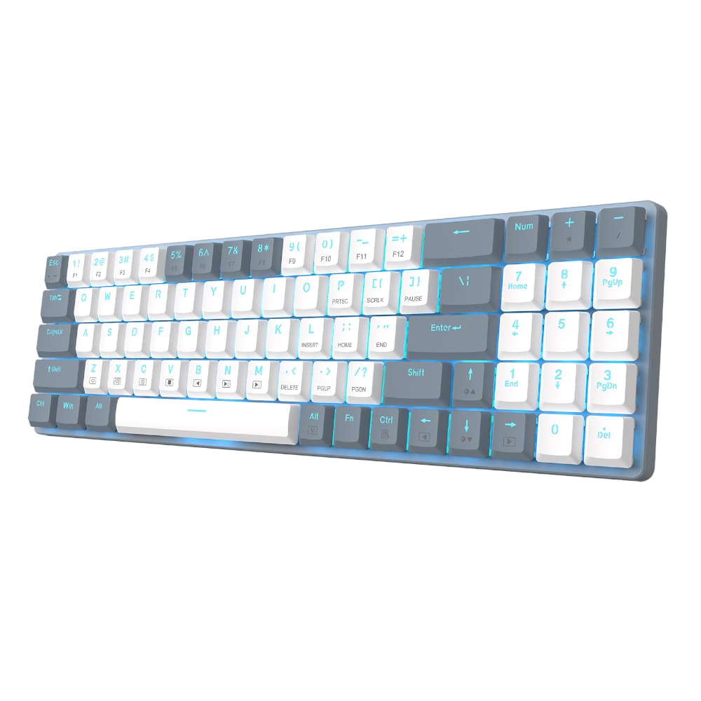 Redragon BS8772 Wireless Keyboard and Mouse Combo - Grey/White image 5