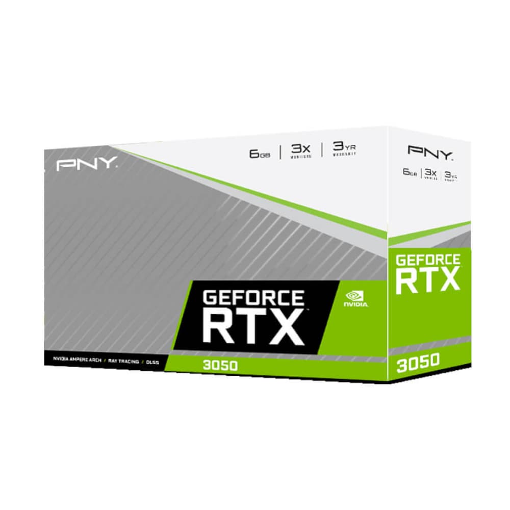 PNY GeForce RTX 3050 Verto Dual Fan 6G GDDR6 96-BIT Graphics Card image 3