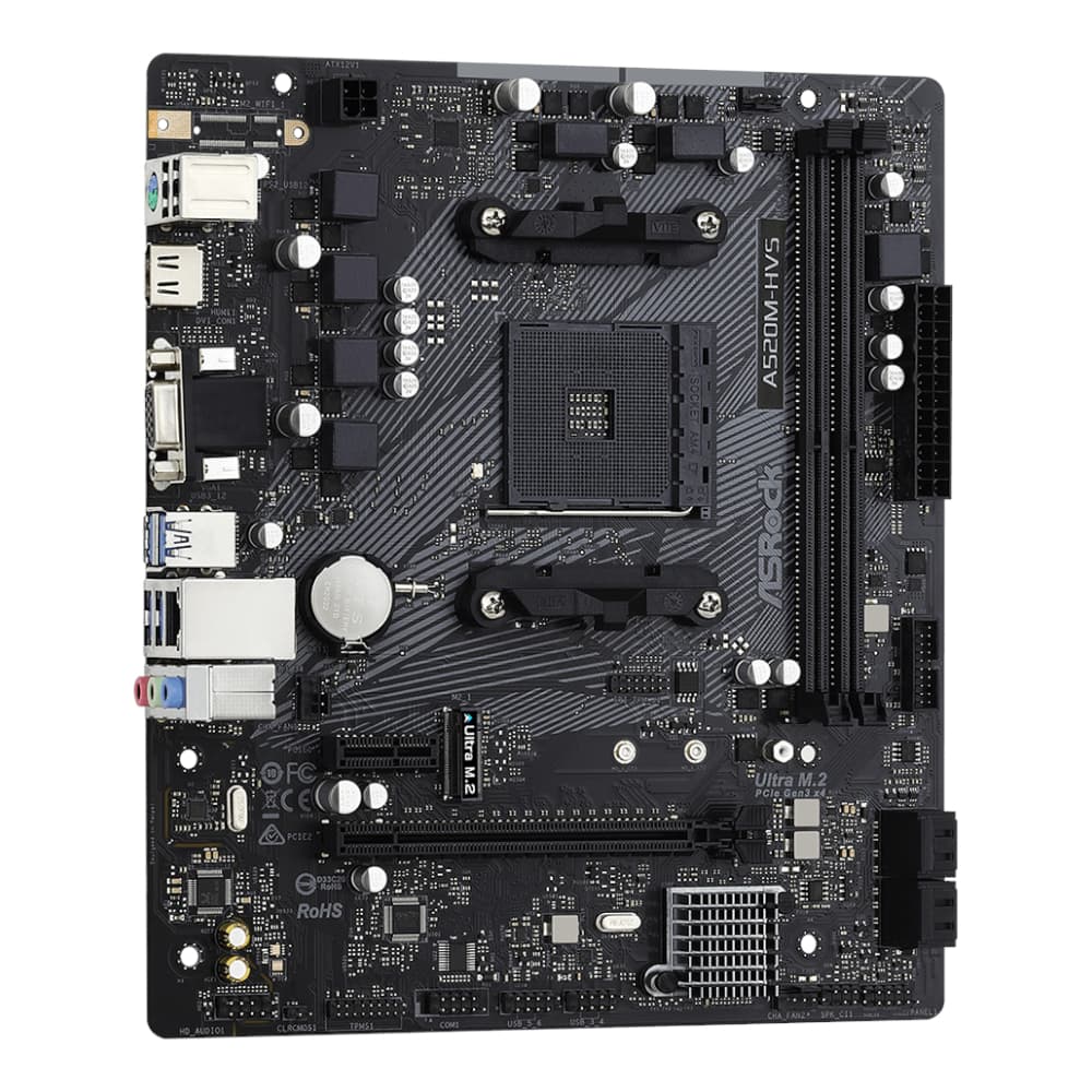 ASRock A520M-HVS AMD AM4 M-ATX Motherboard image 4