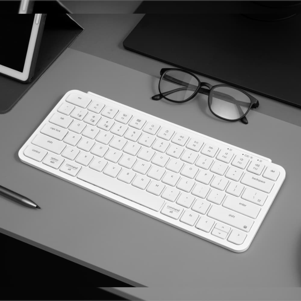 Keychron B1 Pro Ultra-Slim 75% Wireless Keyboard - Ivory White image 4