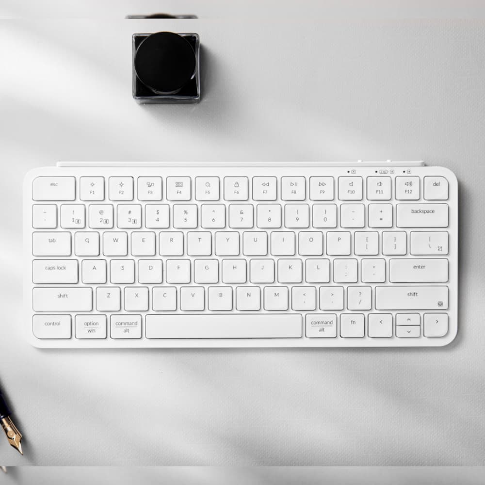 Keychron B1 Pro Ultra-Slim 75% Wireless Keyboard - Ivory White image 6