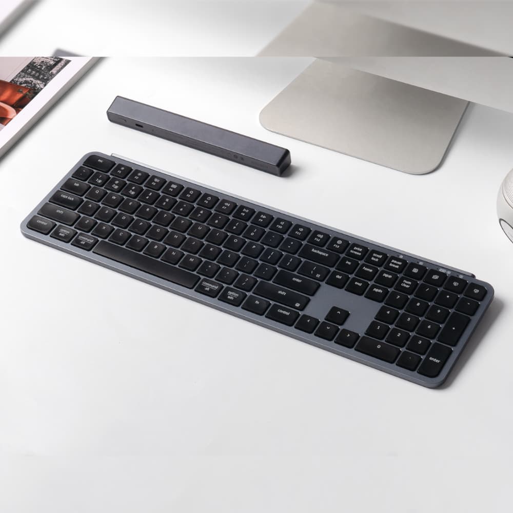 Keychron B6 Pro Ultra-Slim 100% Wireless Keyboard – Space Grey image 5
