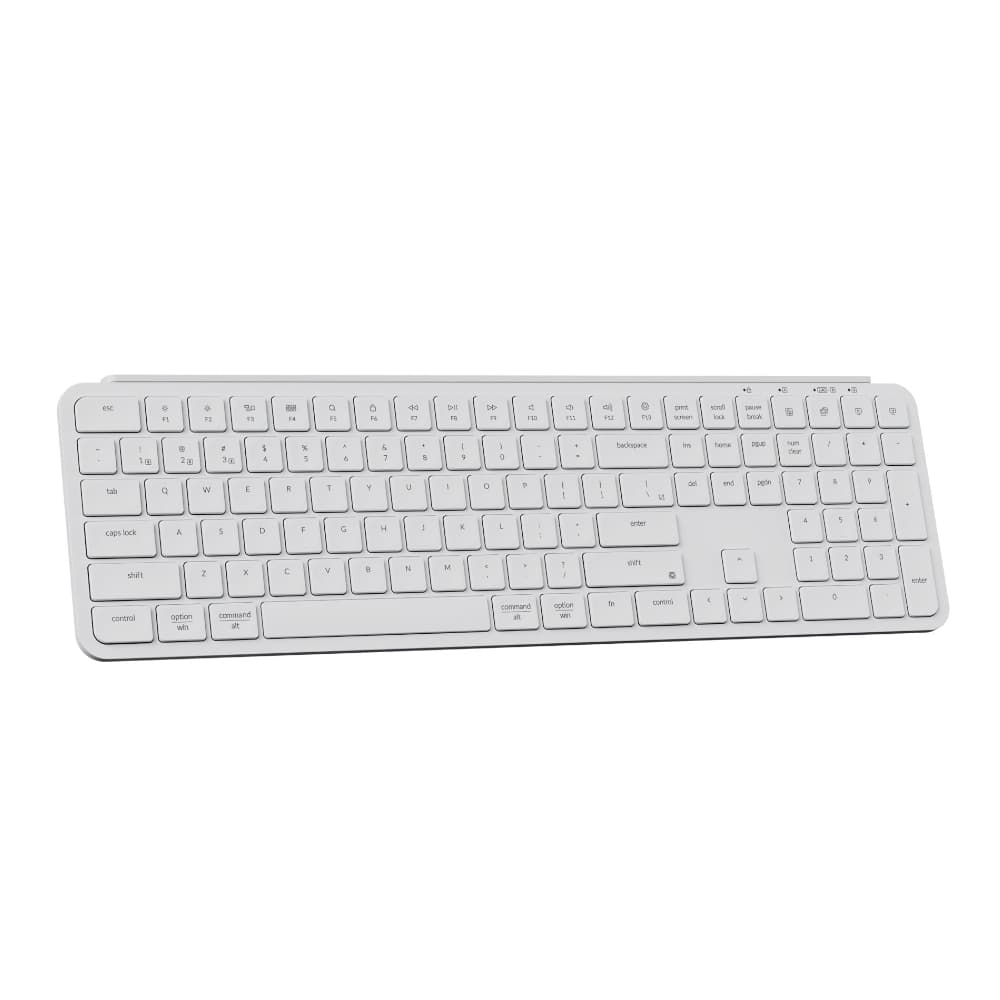 Keychron B6 Pro Ultra-Slim 100% Wireless Keyboard – Ivory White image 2