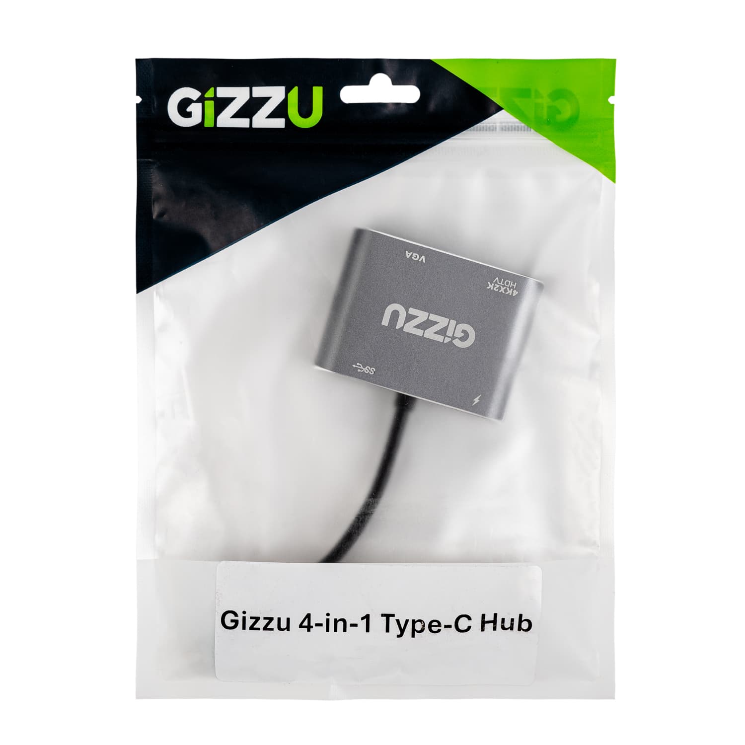 Gizzu 4-in-1 Type-C to HDMI/VGA/USB3.0 Hub image 4