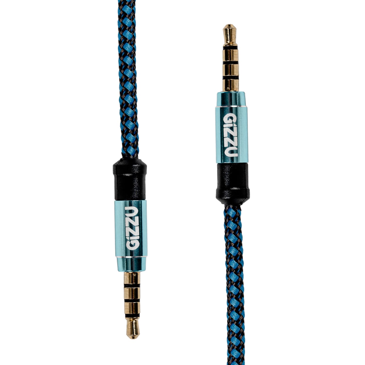 Gizzu 3.5mm AUX Cable 1.5m - Black/Blue image 2