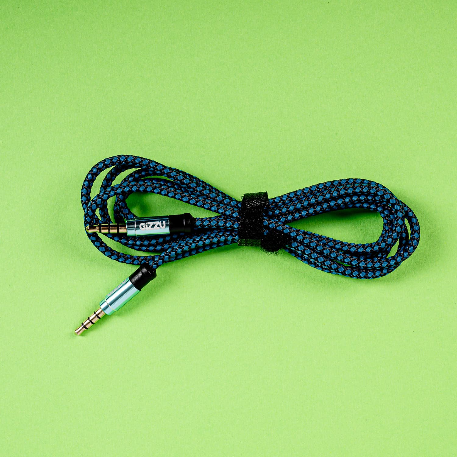 Gizzu 3.5mm AUX Cable 1.5m - Black/Blue image 5