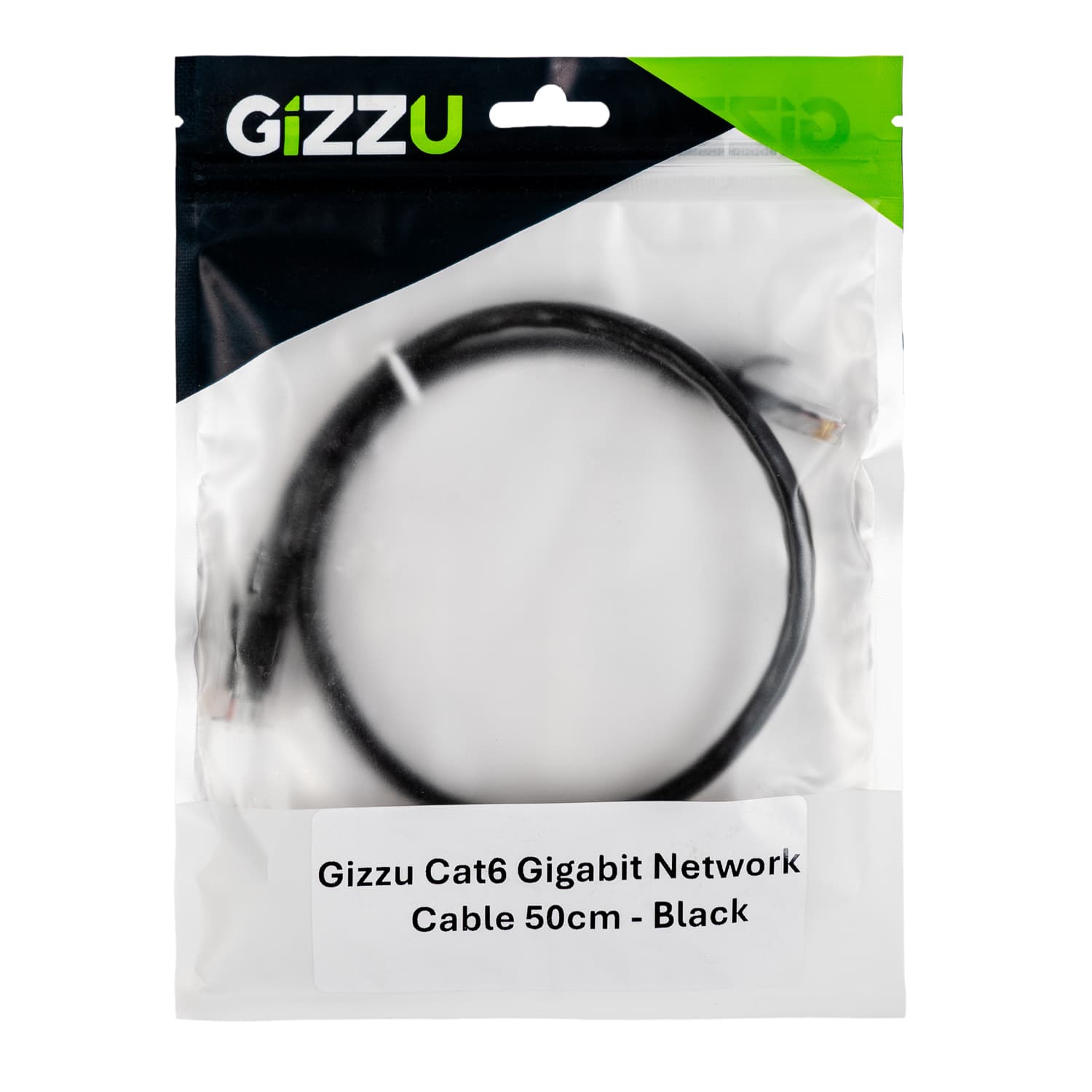 Gizzu Cat6 UTP Fly Lead Ethernet Network Cable 50cm – Black image 4