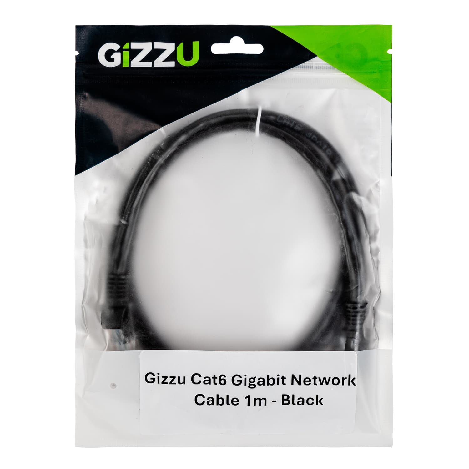 Gizzu Cat6 UTP Fly Lead Ethernet Network Cable 1m – Black image 4